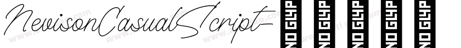 NevisonCasualScript字体转换