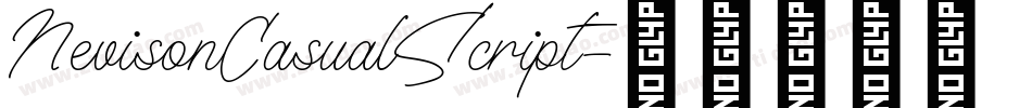NevisonCasualScript字体转换