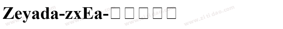 Zeyada-zxEa字体转换