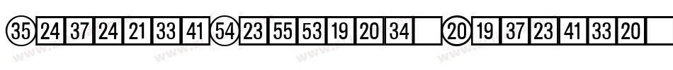DigitalNumbers-Regular字体转换