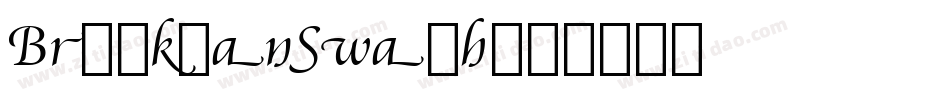 BrookmanSwash字体转换