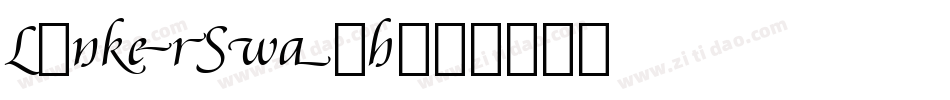 LinkerSwash字体转换