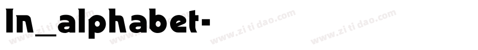 In_alphabet字体转换