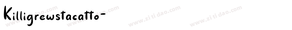 Killigrewstacatto字体转换