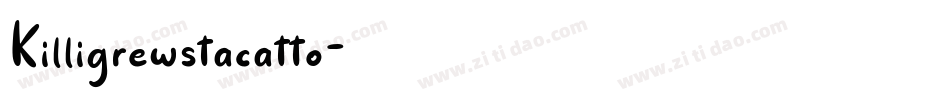 Killigrewstacatto字体转换