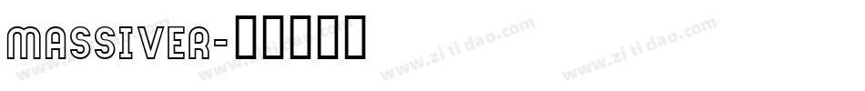MASSIVER字体转换