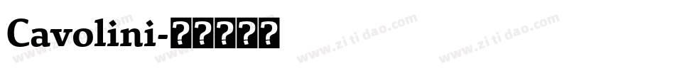 Cavolini字体转换