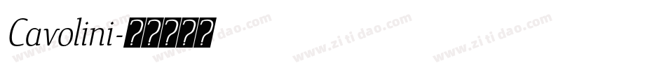 Cavolini字体转换