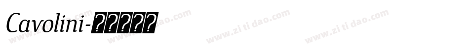Cavolini字体转换