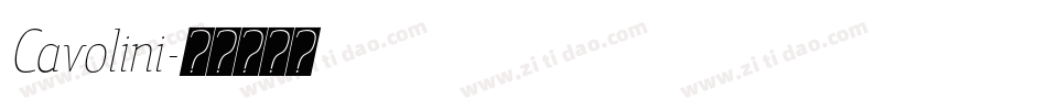 Cavolini字体转换