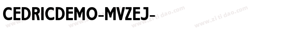 Cedricdemo-MVZEJ字体转换