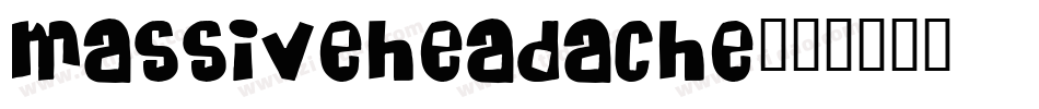 MASSIVEHEADACHE字体转换