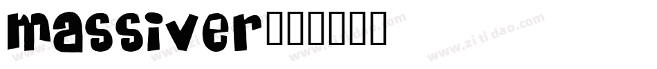 MASSIVER字体转换