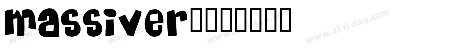 MASSIVER1字体转换