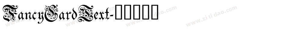 FancyCardText字体转换