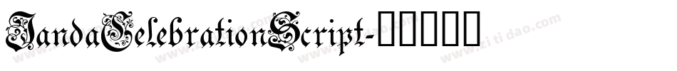 JandaCelebrationScript字体转换