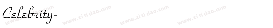 Celebrity字体转换