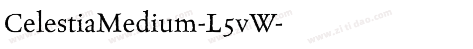 CelestiaMedium-L5vW字体转换