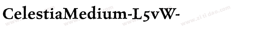 CelestiaMedium-L5vW字体转换