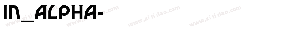 IN_ALPHA字体转换