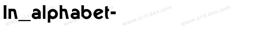 In_alphabet字体转换