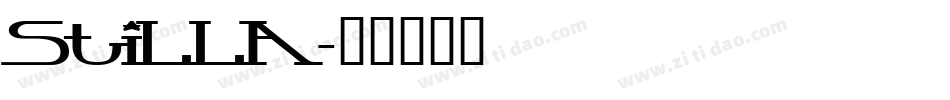 Stilla字体转换