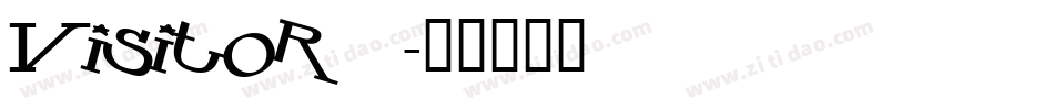 visitor1字体转换