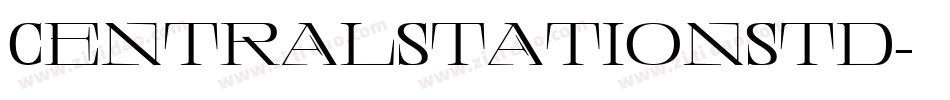 CentralStationStd字体转换