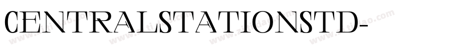 CentralStationStd字体转换