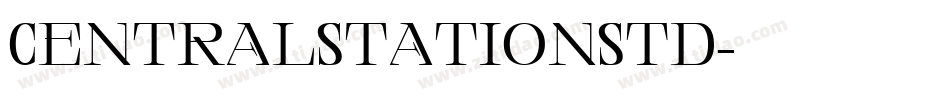 CentralStationStd字体转换