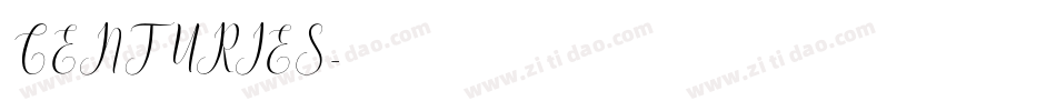 CENTURIES字体转换