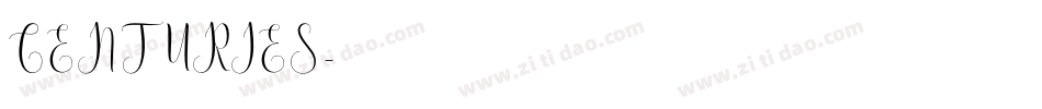 CENTURIES字体转换