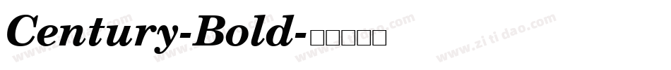 Century-Bold字体转换