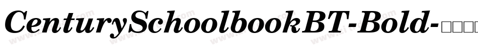 CenturySchoolbookBT-Bold字体转换