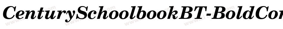 CenturySchoolbookBT-BoldCond字体转换