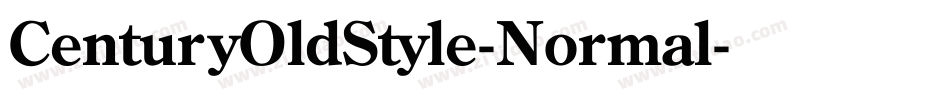 CenturyOldStyle-Normal字体转换