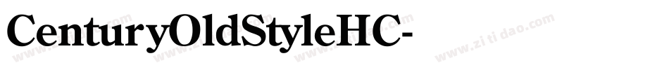 CenturyOldStyleHC字体转换