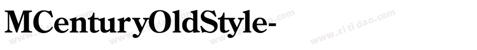 MCenturyOldStyle字体转换