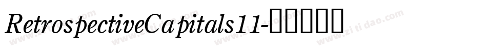 RetrospectiveCapitals11字体转换