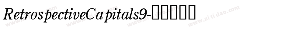 RetrospectiveCapitals9字体转换