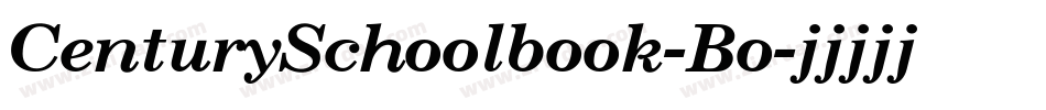 CenturySchoolbook-Bo字体转换