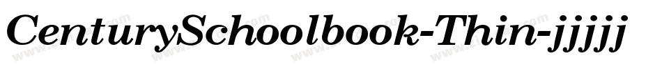 CenturySchoolbook-Thin字体转换