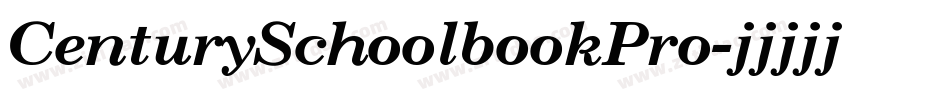 CenturySchoolbookPro字体转换
