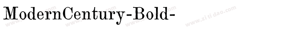 ModernCentury-Bold字体转换
