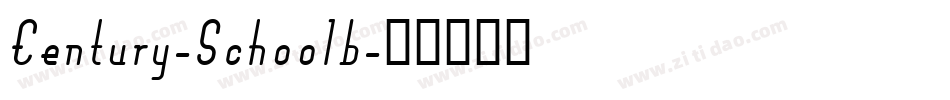 Century-Schoolb字体转换