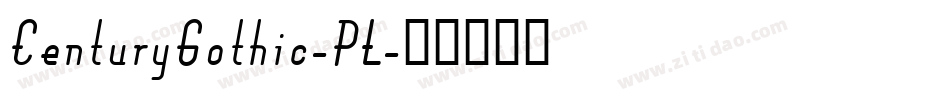 CenturyGothic-PL字体转换