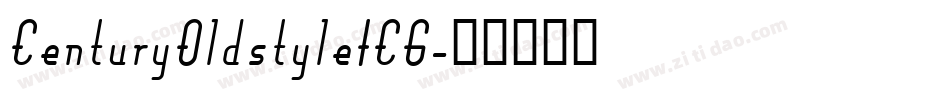 CenturyOldstyleICG字体转换
