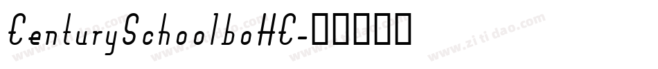 CenturySchoolboHC字体转换