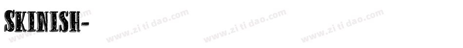 Skinish字体转换