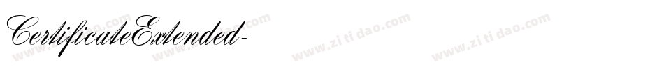 CertificateExtended字体转换